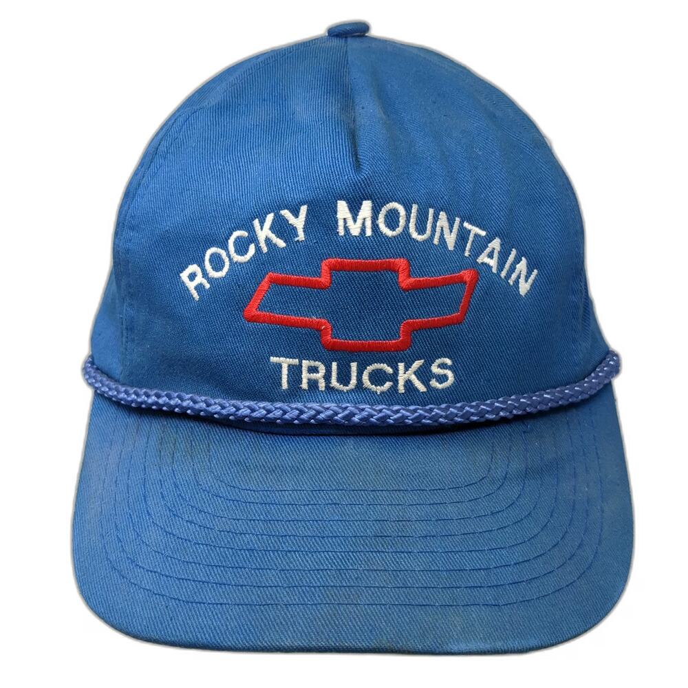 T.I. 5 Panel Blue One Size Rocky Mountain Chevrolet Trucks Rope Snapback Hat